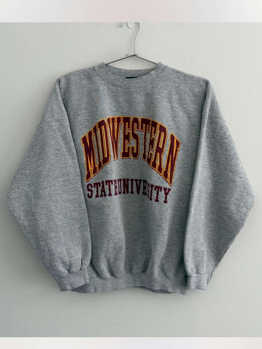 Midwestern State University Grey Logo Crewneck Sweatshirt